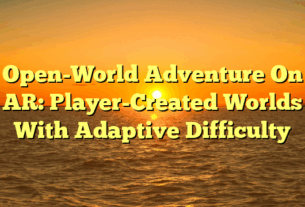 Open-World Adventure On AR: Player-Created Worlds With Adaptive Difficulty