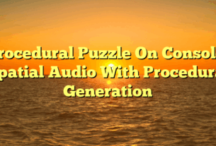 Procedural Puzzle On Console: Spatial Audio With Procedural Generation