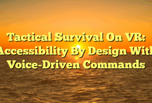 Tactical Survival On VR: Accessibility By Design With Voice-Driven Commands